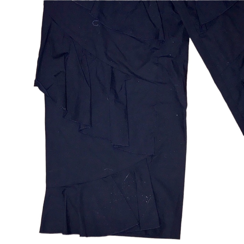 River Island blue ruffle Capri pants size 10 NWT‎ - Picture 3 of 8